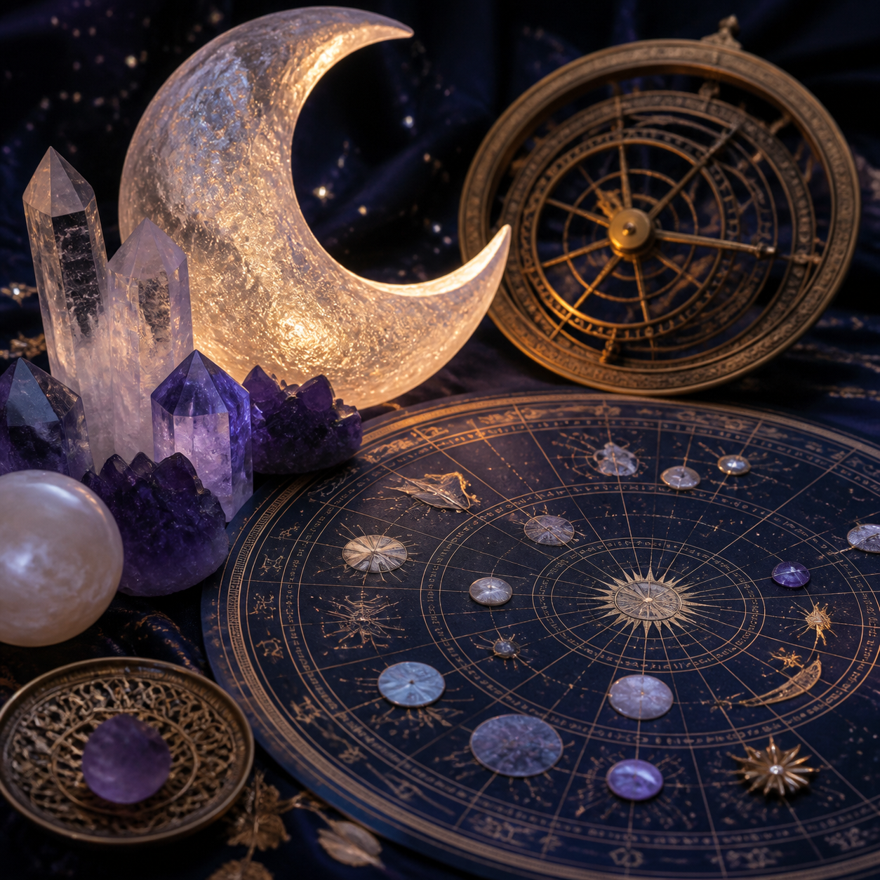 Moon phases and birth chart